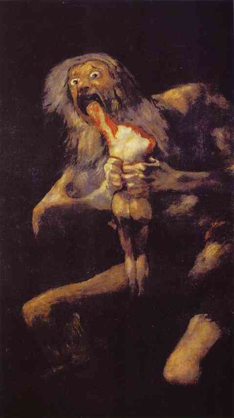 Saturn Devouring One of His Chidren